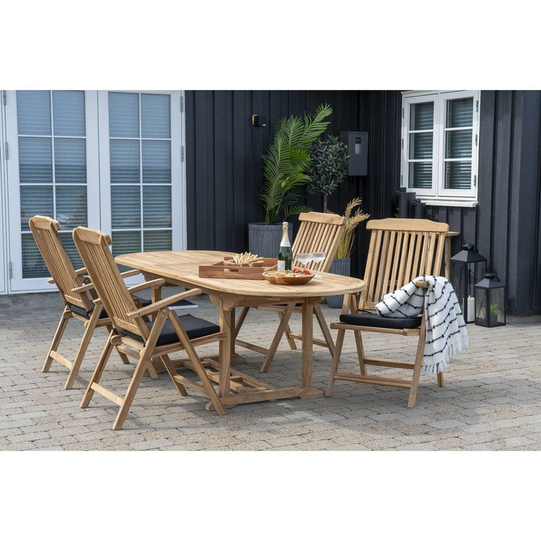 Set van 2 tuinstoelen Ulrich teakhout