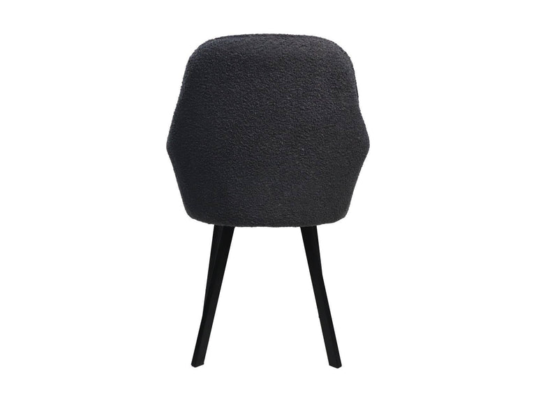 Set van 2 eetkamerstoelen Demi teddystof