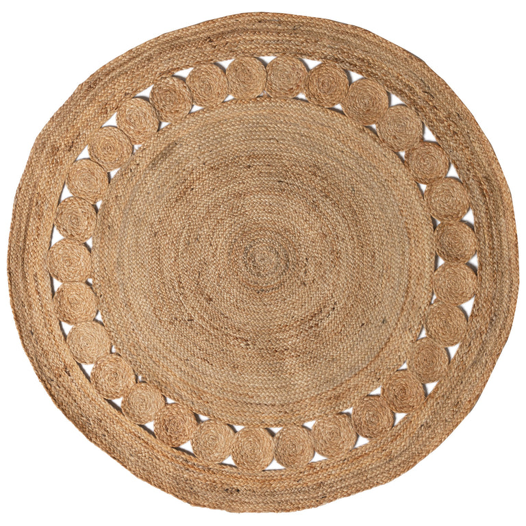 Vloerkleed Floris jute rond