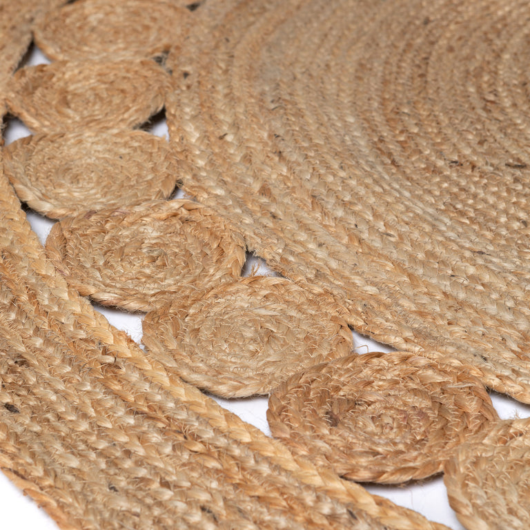 Vloerkleed Floris jute rond