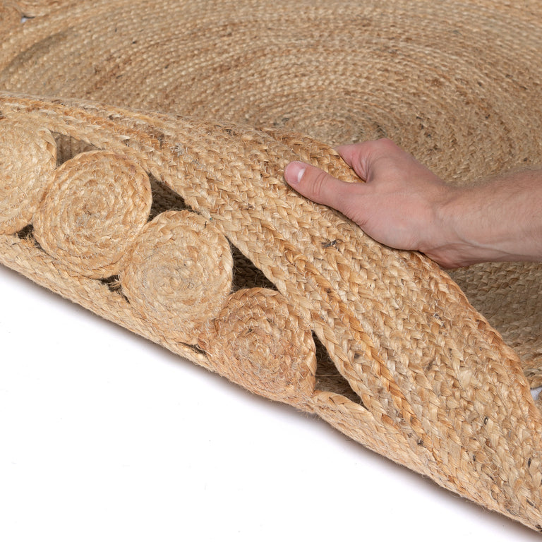 Vloerkleed Floris jute rond