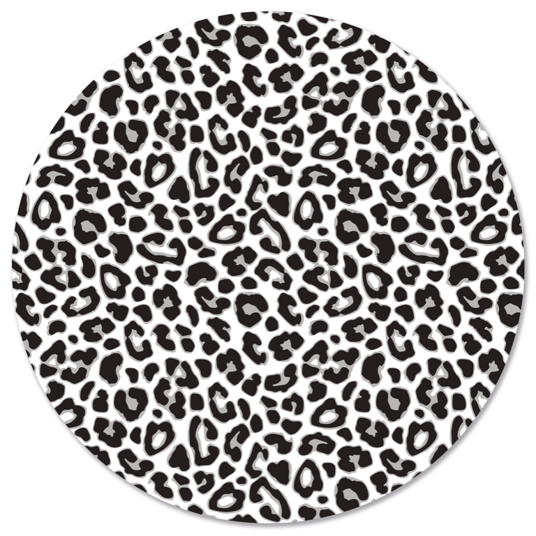 Wanddecoratie cirkel Leopard outdoor