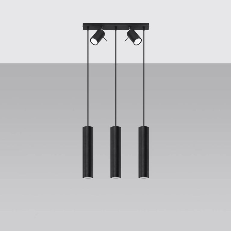 3-lichts hanglamp Ring