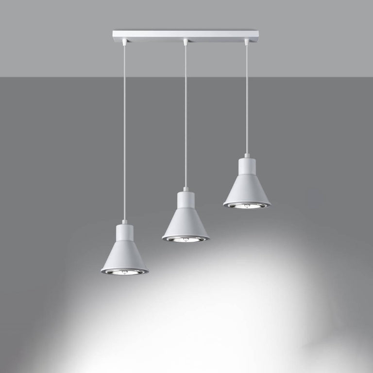 3-lichts hanglamp Taleja met Es111 fitting