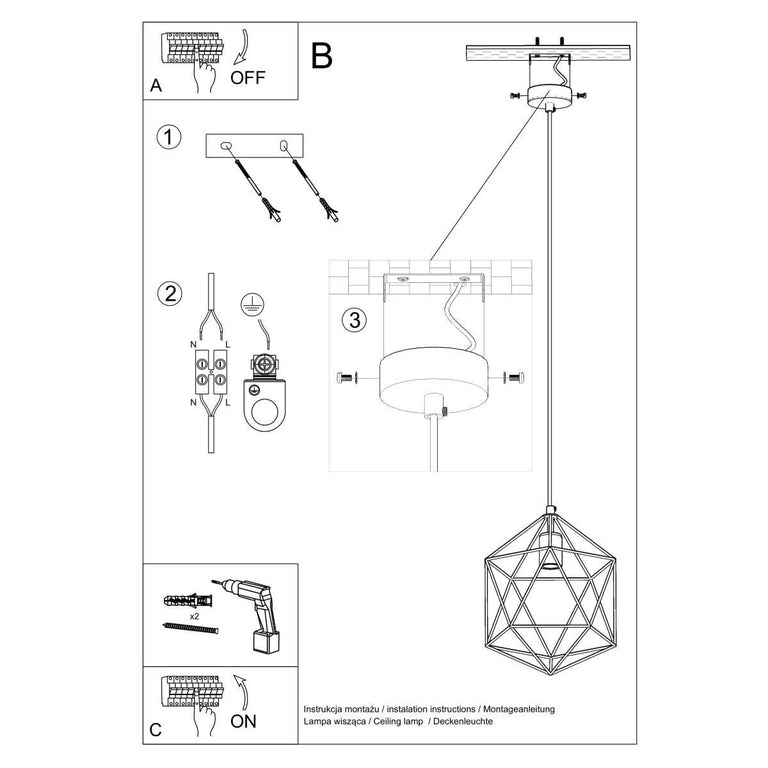 Hanglamp Gaspare