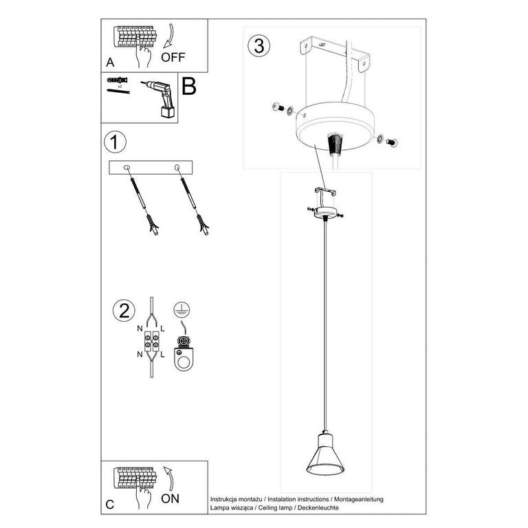 Hanglamp Taleja met E27 fitting