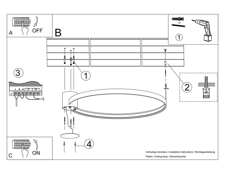 Plafondlamp Ria