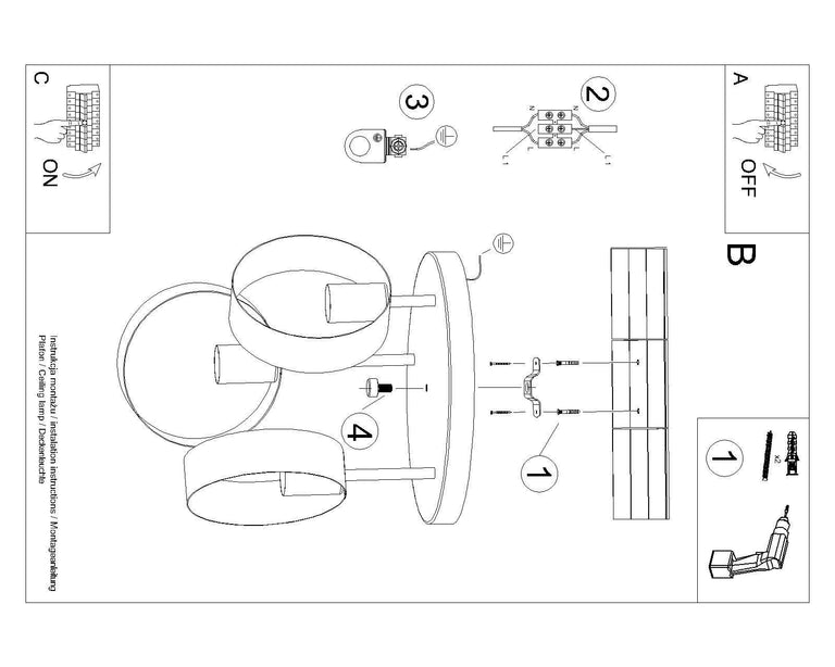 Plafondlamp Tycan