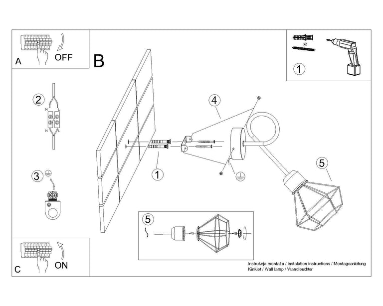 Wandlamp Arte