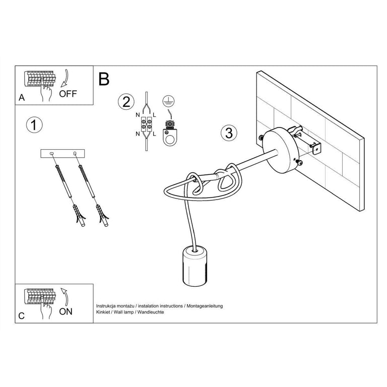 Wandlamp Edison