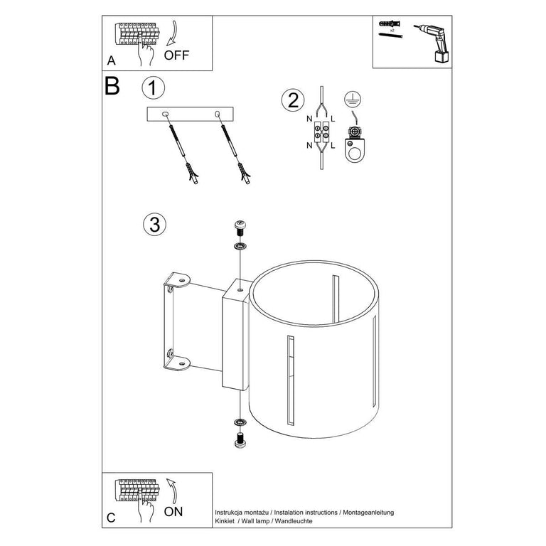 Wandlamp Inez