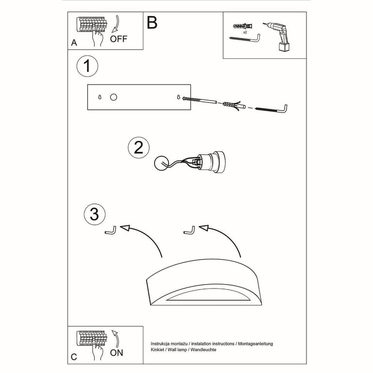 Wandlamp Keramiek Atena