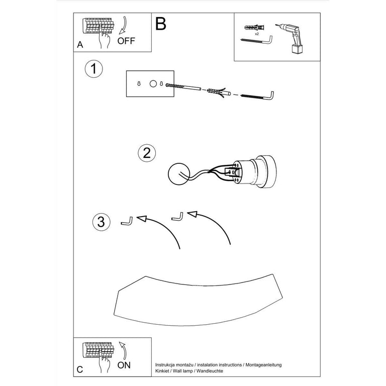 Wandlamp Keramiek Hattor