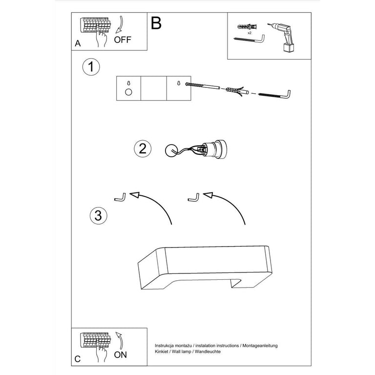 Wandlamp Keramisch Magnet