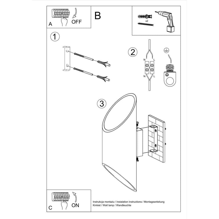 Wandlamp Penne