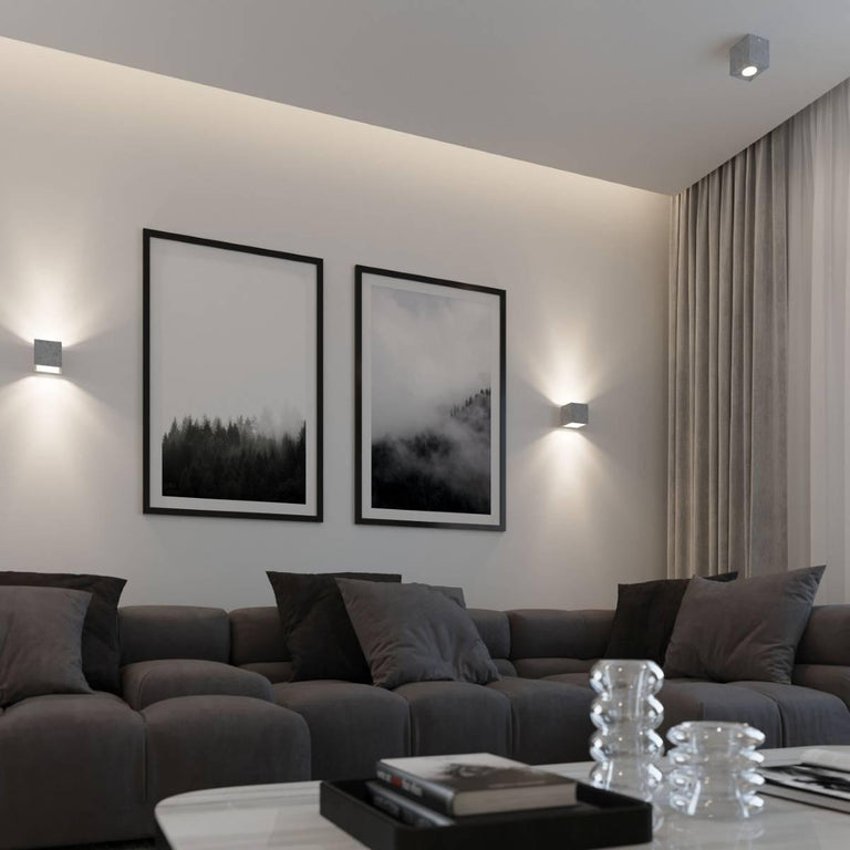 Wandlamp Quad beton