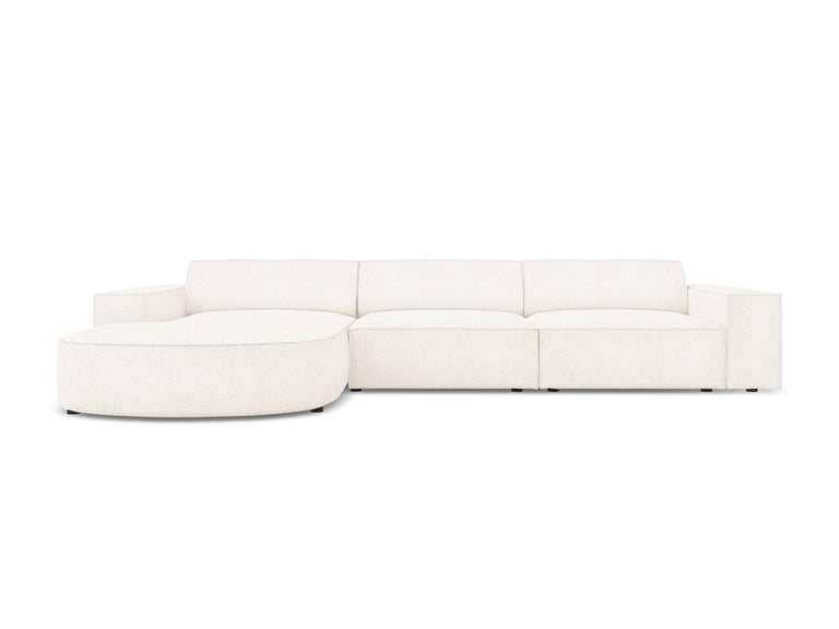 4-zits hoekbank Jodie bouclé Chaise Longue links