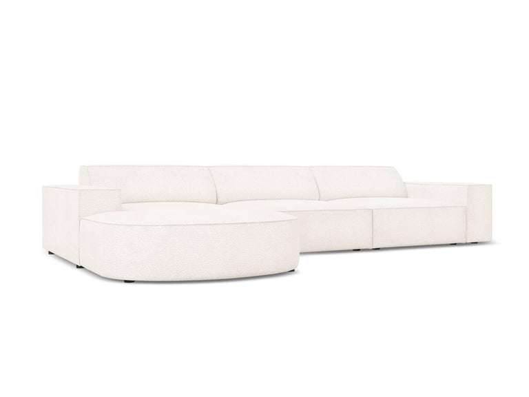 4-zits hoekbank Jodie bouclé Chaise Longue links