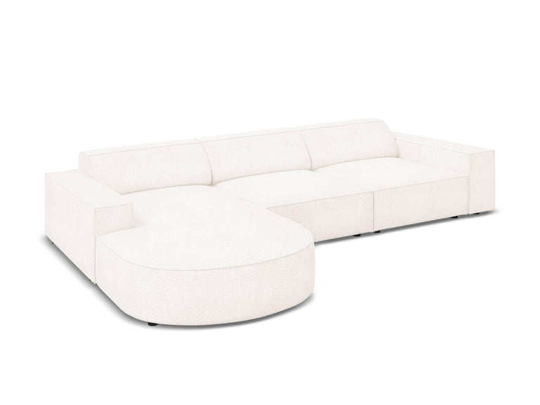 4-zits hoekbank Jodie bouclé Chaise Longue links