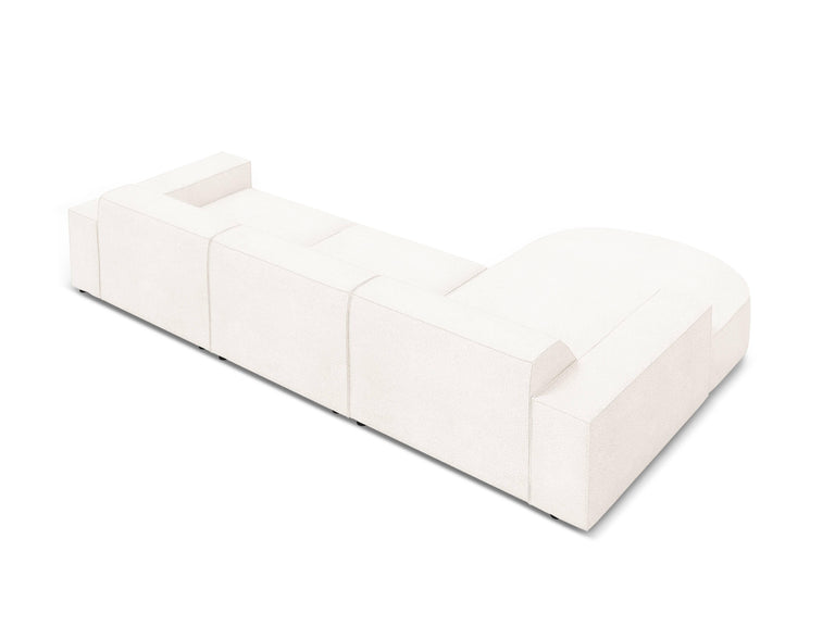 4-zits hoekbank Jodie bouclé Chaise Longue links