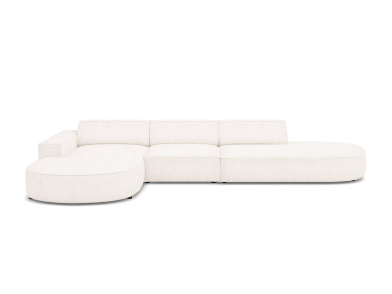 5-zits hoekbank Jodie bouclé Chaise Longue links