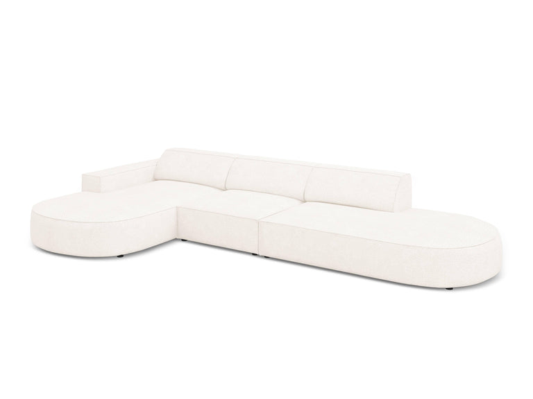 5-zits hoekbank Jodie bouclé Chaise Longue links