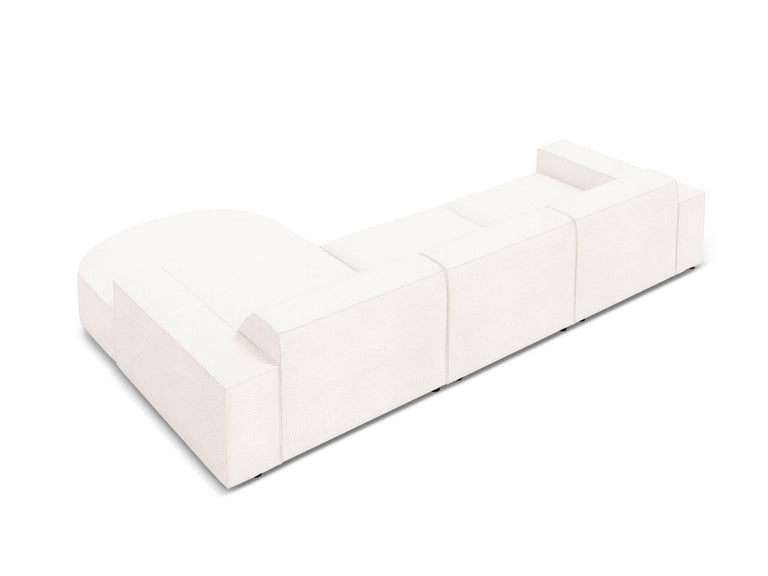 4-zits hoekbank Jodie bouclé Chaise Longue rechts