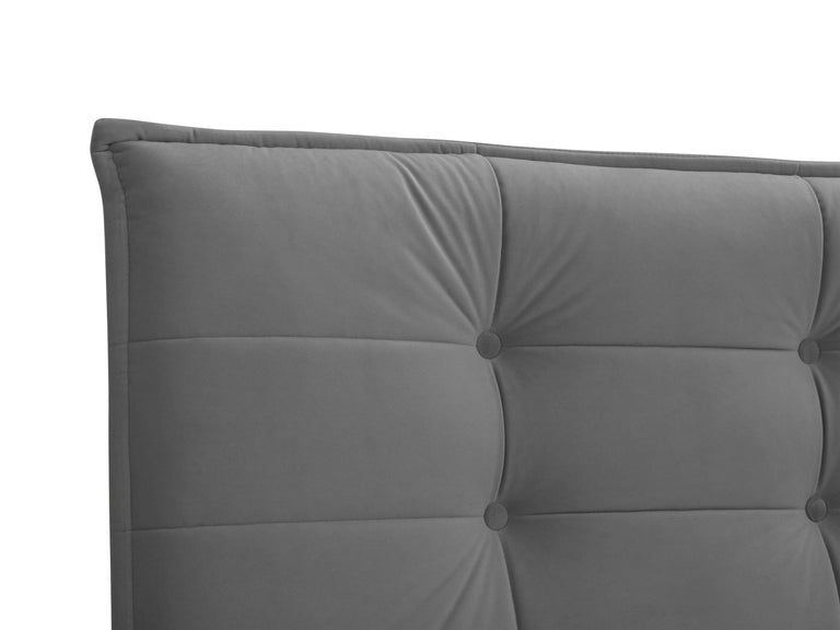 Bedframe met hoofdbord Bruce velvet 180 x 200 cm