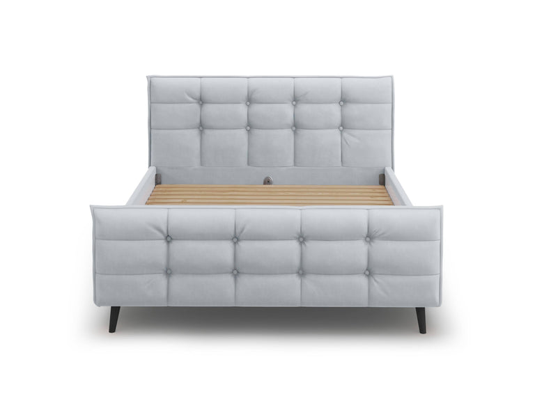 Bedframe met hoofdbord Bruce velvet 160 x 200 cm