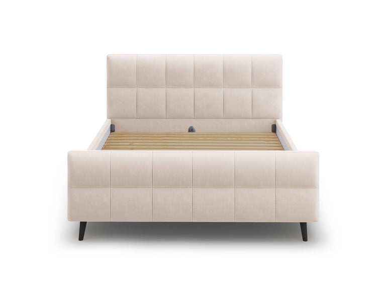 Bedframe met hoofdbord Gigi velvet 160 x 200 cm