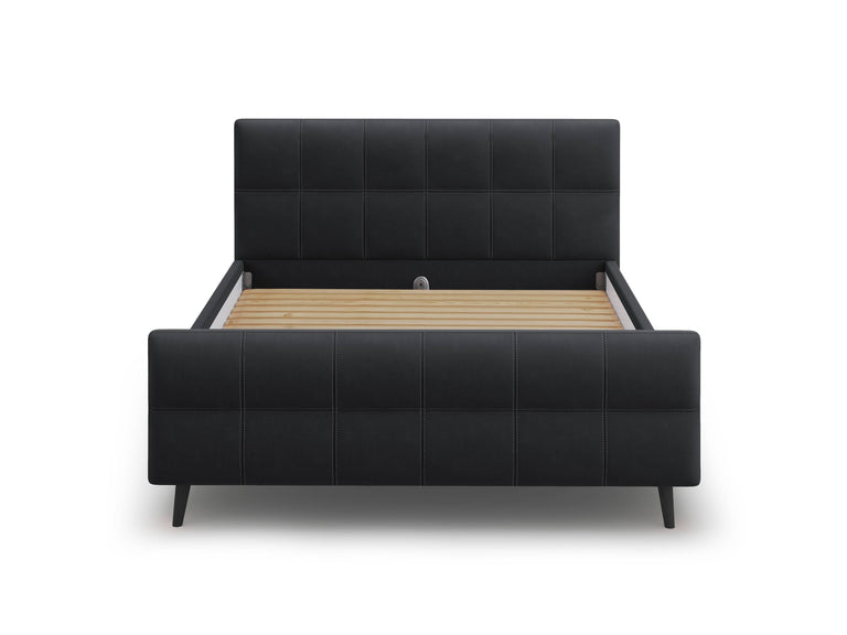 Bedframe met hoofdbord Gigi velvet 160 x 200 cm