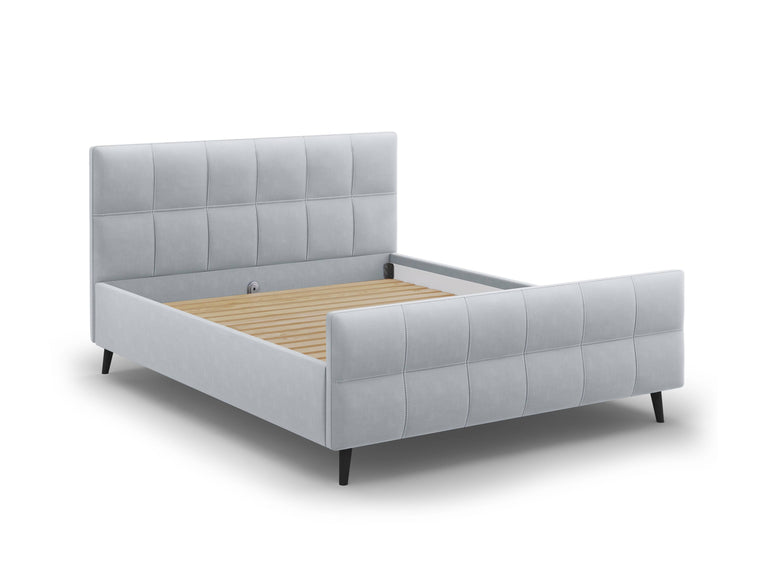 Bedframe met hoofdbord Gigi velvet 160 x 200 cm