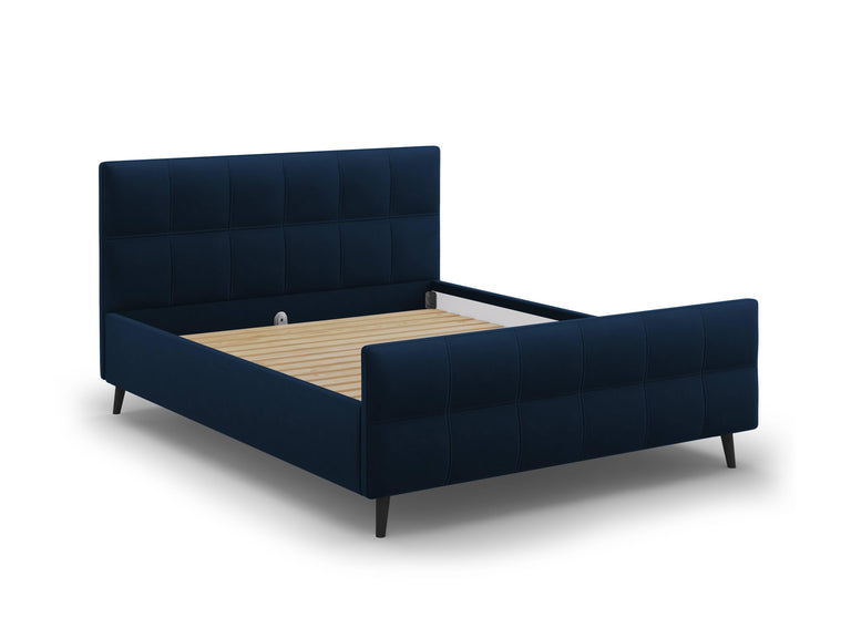 Bedframe met hoofdbord Gigi velvet 160 x 200 cm