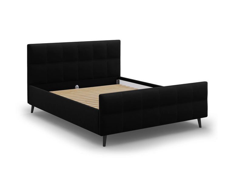 Bedframe met hoofdbord Gigi velvet 160 x 200 cm