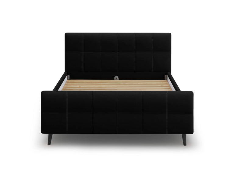 Bedframe met hoofdbord Gigi velvet 160 x 200 cm