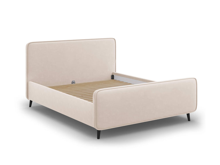 Bedframe met hoofdbord Kaia velvet 160 x 200 cm