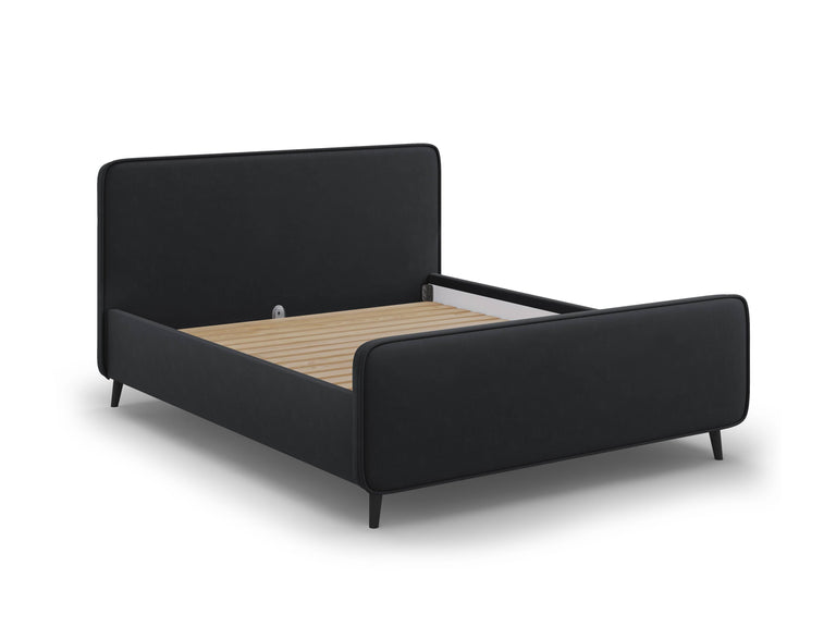 Bedframe met hoofdbord Kaia velvet 180 x 200 cm