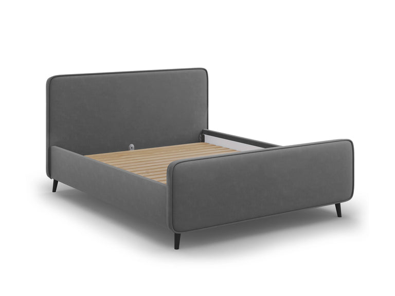 Bedframe met hoofdbord Kaia velvet 160 x 200 cm