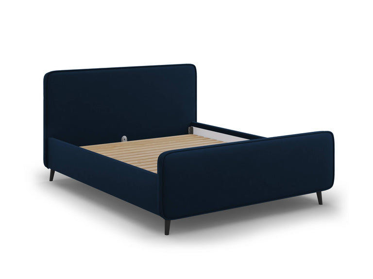 Bedframe met hoofdbord Kaia velvet 160 x 200 cm