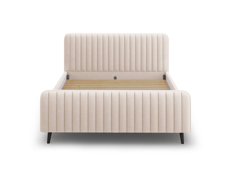 Bedframe met hoofdbord Lily velvet 160 x 200 cm