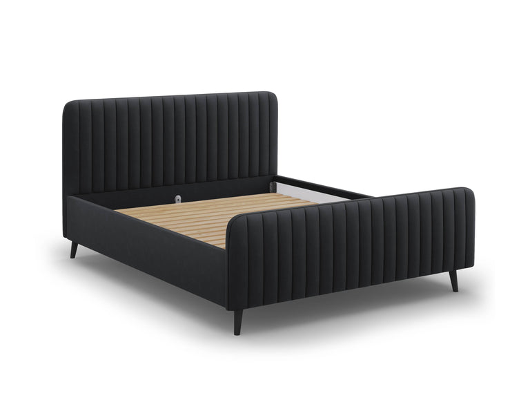 Bedframe met hoofdbord Lily velvet 180 x 200 cm