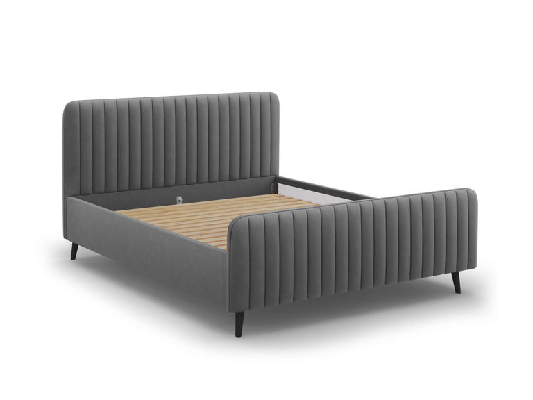 Bedframe met hoofdbord Lily velvet 160 x 200 cm