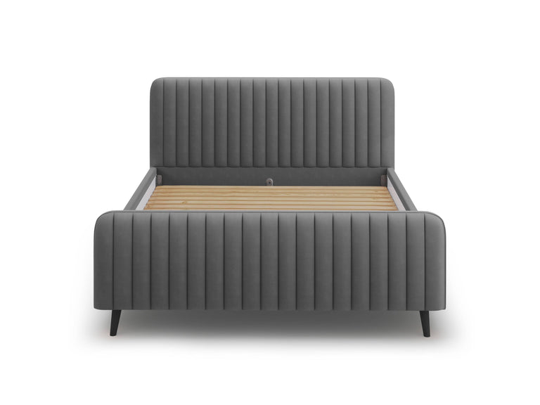 Bedframe met hoofdbord Lily velvet 160 x 200 cm