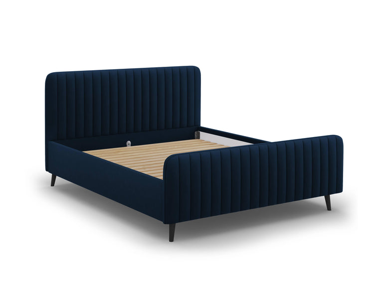 Bedframe met hoofdbord Lily velvet 160 x 200 cm