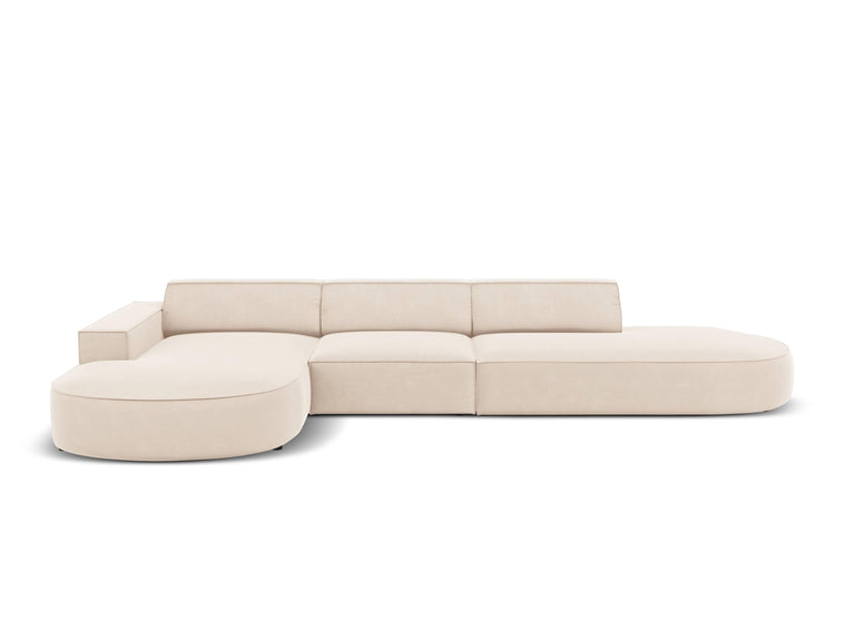 5-zits hoekbank Jodie velvet Chaise Longue links