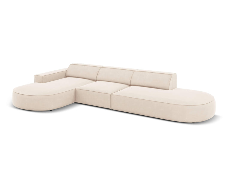 5-zits hoekbank Jodie velvet Chaise Longue links