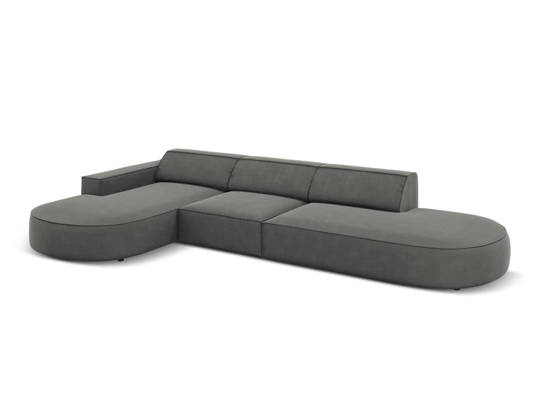 5-zits hoekbank Jodie velvet Chaise Longue links