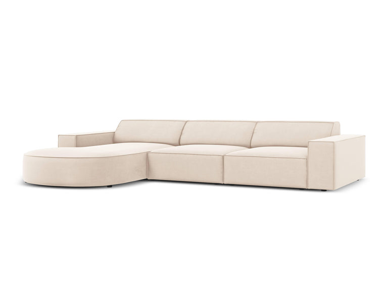 4-zits hoekbank Jodie velvet Chaise Longue links