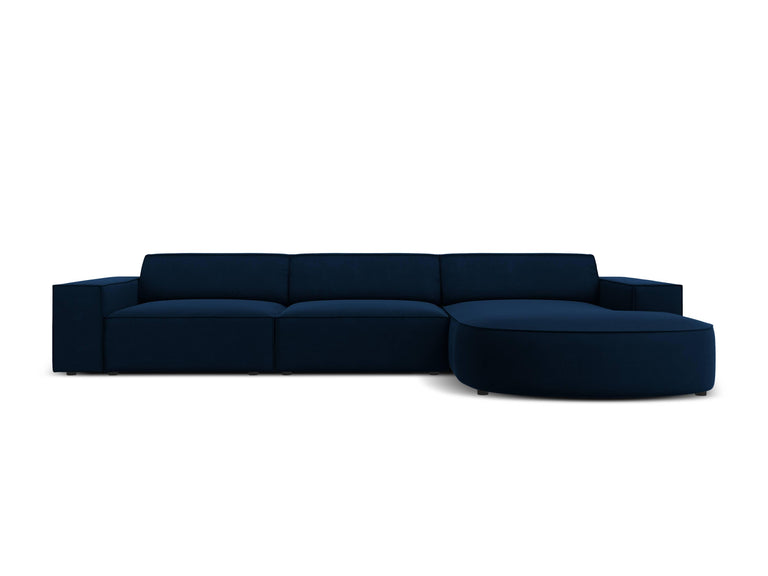 4-zits hoekbank Jodie velvet Chaise Longue rechts