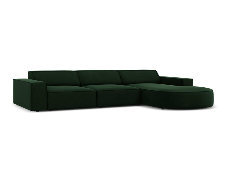 4-zits hoekbank Jodie velvet Chaise Longue rechts